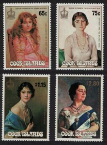 Cook Is. Life and Times of The Queen Mother 4v 1985 MNH SG#1035-1038