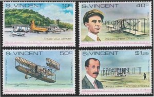 Saint Vincent Scott 537-540 Mint never hinged.