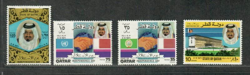 Qatar Sc#317-320 M/NH/VF, Cv. $27