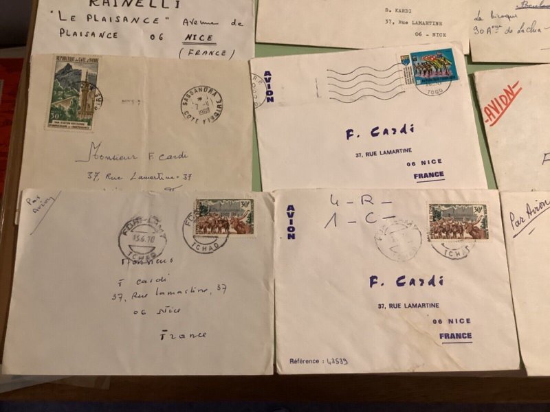 French Colonies 16 postal cover  items  Ref A1848