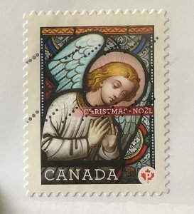 Canada 2011 Scott 2492 used, P (59c) Christmas Stained Glass