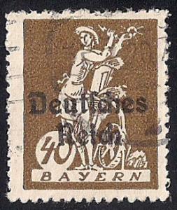 Bavaria #261 40pf Sower Stamp used F