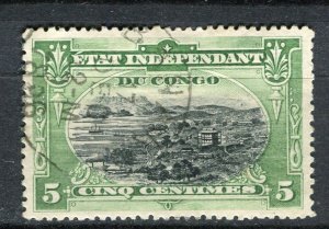 BELGIUM CONGO; Early 1900s Pictorial issue fine used 5c. value, Postmark