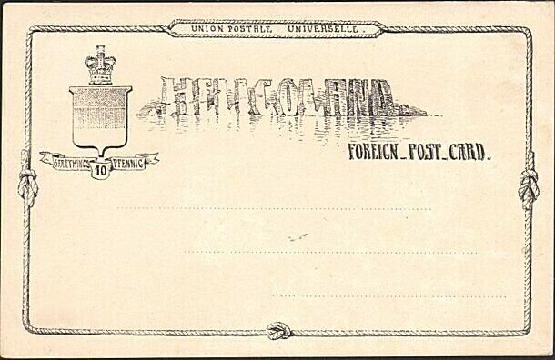 HELIGOLAND 1880s 10pf postcard unused.......................................6106