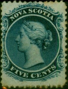 Nova Scotia 1860 5c Blue SG24 Good MM