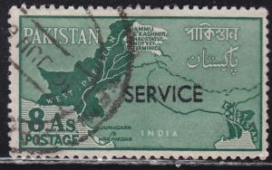 Pakistan O65 Map of Pakistan O/P 1961