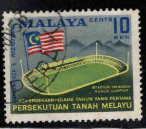 MALAYA Federation Used Flag stamp Scott 87
