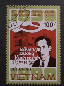 ​VIETNAM-1990 CENTENARY OF  HO CHI  MINH CTO VERY FINE WE SHIP TO WORLD WIDE