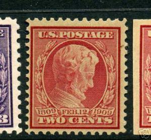 Scott #369 Lincoln Bluish Paper Mint Stamp(Stk #369-35)