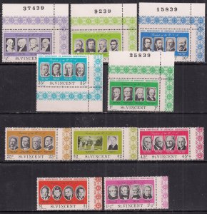 St Vincent 1976 QE2 Set American Independence Umm SG 456 - 465 ( A120 )