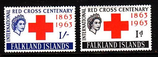 Falkland Islands Red Cross 147-148 MNH  VF