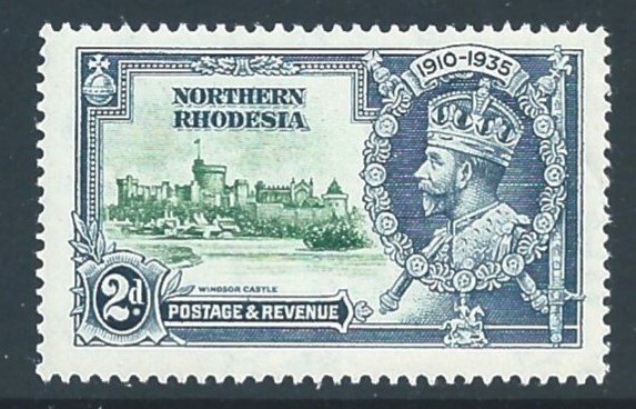 Northern Rhodesia #19 NH 2p 1935 Silver Jubilee Issue