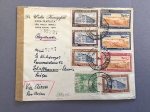 Brasil 1940 airmail multi stamps To Schaffnausen  postal cover Ref 62579 