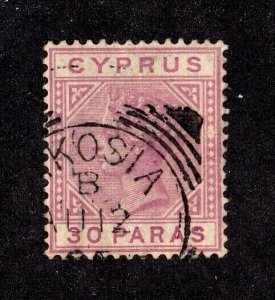 Cyprus stamp #20, used, CV $30.00