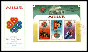 Niue 415a Souvenir Sheet U/A FDC