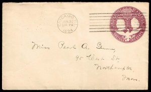 US #U349 Columbian Exposition; Used Entire