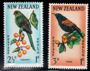 New Zealand Scott B63-B64 1962 Bird set MH*