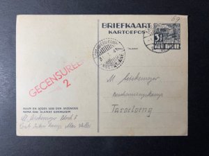 1941 Netherland Indies Prisoner of War POW Postcard Cover Koetatjane Taroetoeng