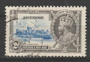 ASCENSION 1935 KGV SILVER JUBILEE 2D USED