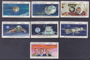 Cuba 1686-92 MNH 1972 Soviet Space Program Full Set of 7 Very Fine