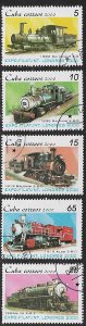 Cuba # 4073-4077 - Locomotives, set - unused / CTO.....{R11}