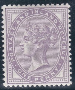 Sg 172a 1d Bluish Lilac 14 Dot with copy PTS cert - UNMOUNTED MINT