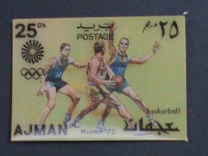 ​AJMAN- 1972-OLYMPIC GAMES MUNICH'72 MNH 3-D STAMP VERY FINE PLEASE WATCH