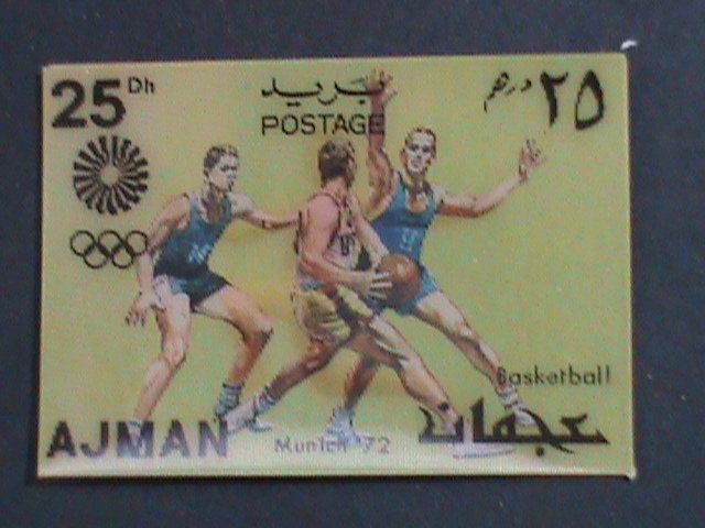 ​AJMAN- 1972-OLYMPIC GAMES MUNICH'72 MNH 3-D STAMP VERY FINE PLEASE WATCH