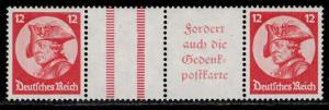 Germany Scott # 399 (2), label A4 + label, mint nh, se-tenant, Mi # WZ11