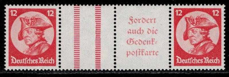 Germany Scott # 399 (2), label A4 + label, mint nh, se-tenant, Mi # WZ11