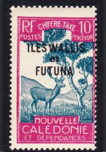 Wallis and Futuna Antelope Postage Due 10c White paper SG#D88