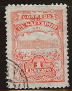 El Salvador Scott 397 Used from 1911 set  wo shield opt