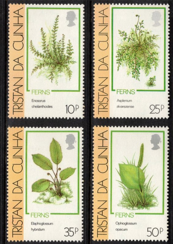 TRISTAN DA CUNHA 1989 Ferns; Scott 460-63, SG 478-81; MNH