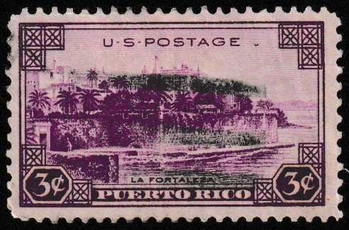 SC# 801 - (3c) - Puerto Rico Territory, Used single