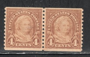 Scott#  601   unused  OG MNH  coil pair