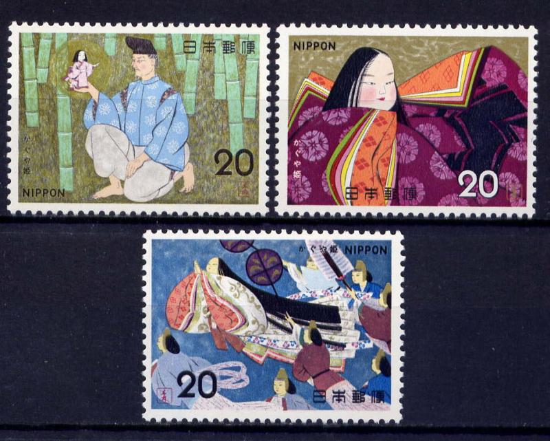 JAPAN Sc#1175-7 1974 Folktale Series - Princess kaguya MNH