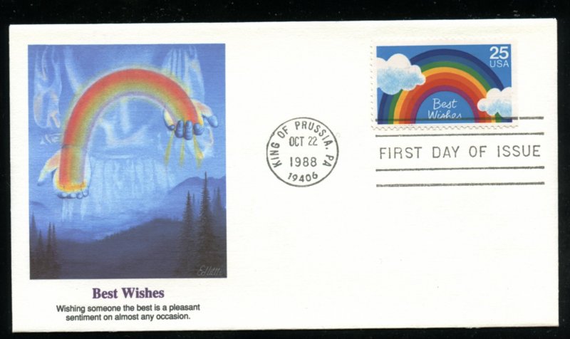 US 2396 Special Occasions - Best Wishes UA Fleetwood cachet FDC