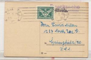 Germany Solo uses Michel 370 1925 one card (letter cover)