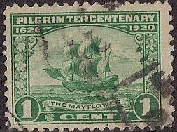 548 1 cent Pilgrim Issue Stamp used VF