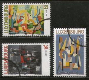 Luxembourg 2000 Modern Paintings Art Specimen Sc 1037-39 MNH # 63