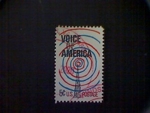 Stamps, United States, Scott #1329, used(o), 1967, Voice of America, 5¢