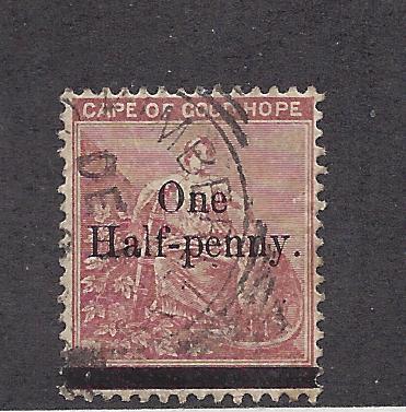 Cape of Good Hope, 40, Surcharged in Black Single,**Used**