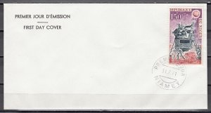 Niger, Scott cat. C162. Apollo 15 value on a Plain First day cover.