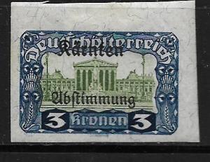 AUSTRIA, B24, MINT HINGED, TYPES OF AUSTRIA OVERPRINTED