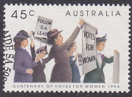 Australia # 1375, Womens Right to Vote Centennial, Used, 1/2 Cat.
