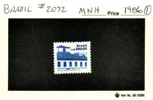 BRAZIL - #2072 - MINT NH ON 102 CARD - 1988 - Item BZ063