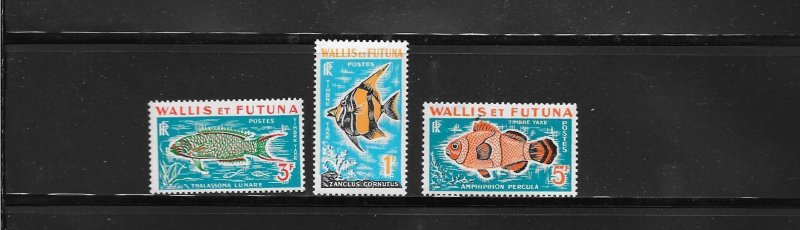 WALLIS & FUTUNA #J37-39  FISH  MNH