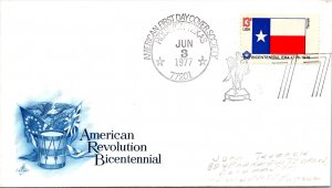 US EVENT COVER CACHETED AMERICAN REVOLUTION BICENTENNIAL AFDCS HOUSTON 1977