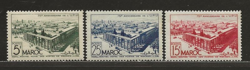 FRENCH MOROCCO SC# 256-58   FVF/MOG