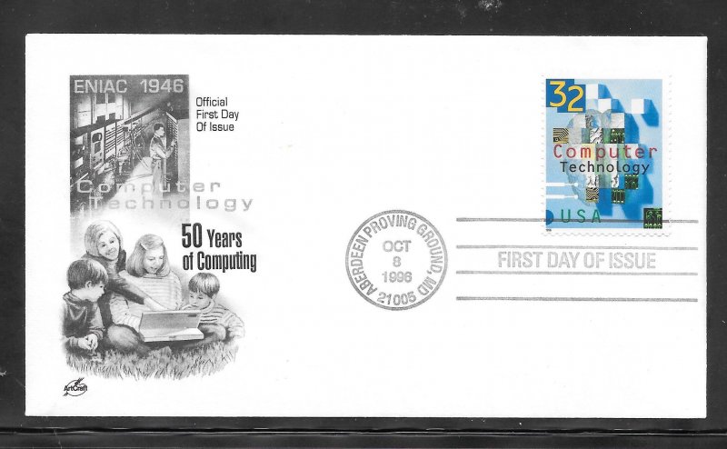 Just Fun Cover #3106 FDC Artcraft Cachet. (A1436)